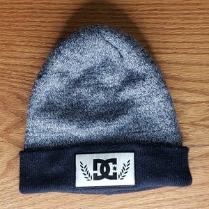DC grayish blue beanie